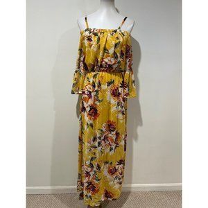 Boho floor length  dress- size xs